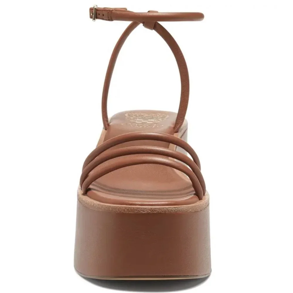 🆕️ Women's Vince CAMUTO Graceny Platform Sandal, Size 7.5 / 8 / 8.5 / 9  Brown - Picture 3 of 9